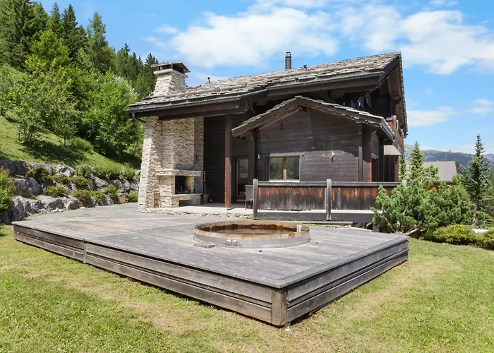 Chalet Noir Pres De La Telecabine A Anzère